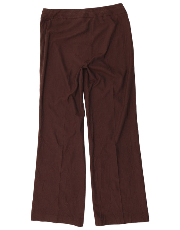 Marks & Spencer Damskie spodnie codzienne z szerokimi nogawkami UK 14, duże, W32 L34, brązowe