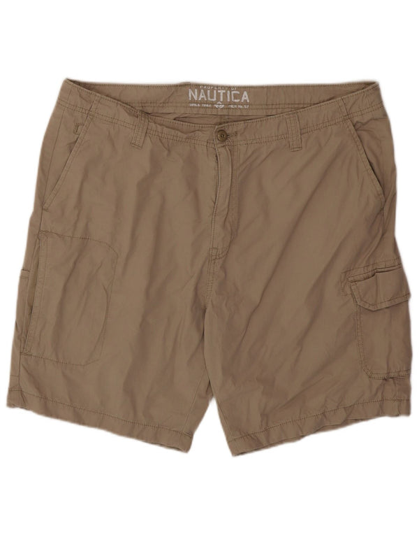 Męskie spodenki cargo Nautica W38 XL, beżowa bawełna