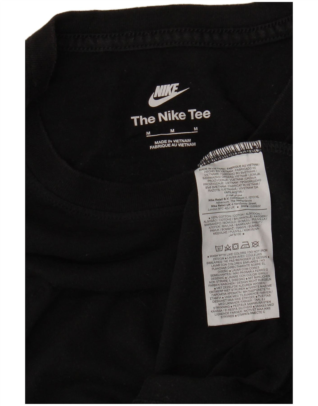 T-shirt męski Nike, średni czarny, bawełniany