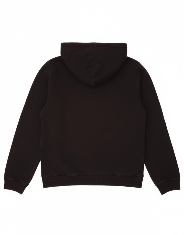 REEBOK Mens Graphic Hoodie Jumper Small Black Cotton