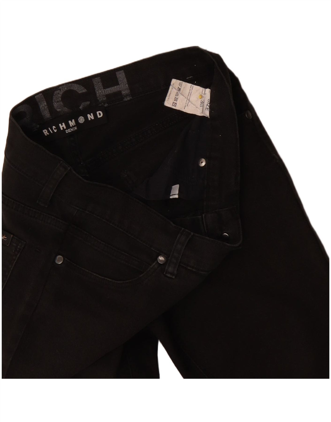 Damskie jeansy Richmond W30 L32 Czarne bawełniane