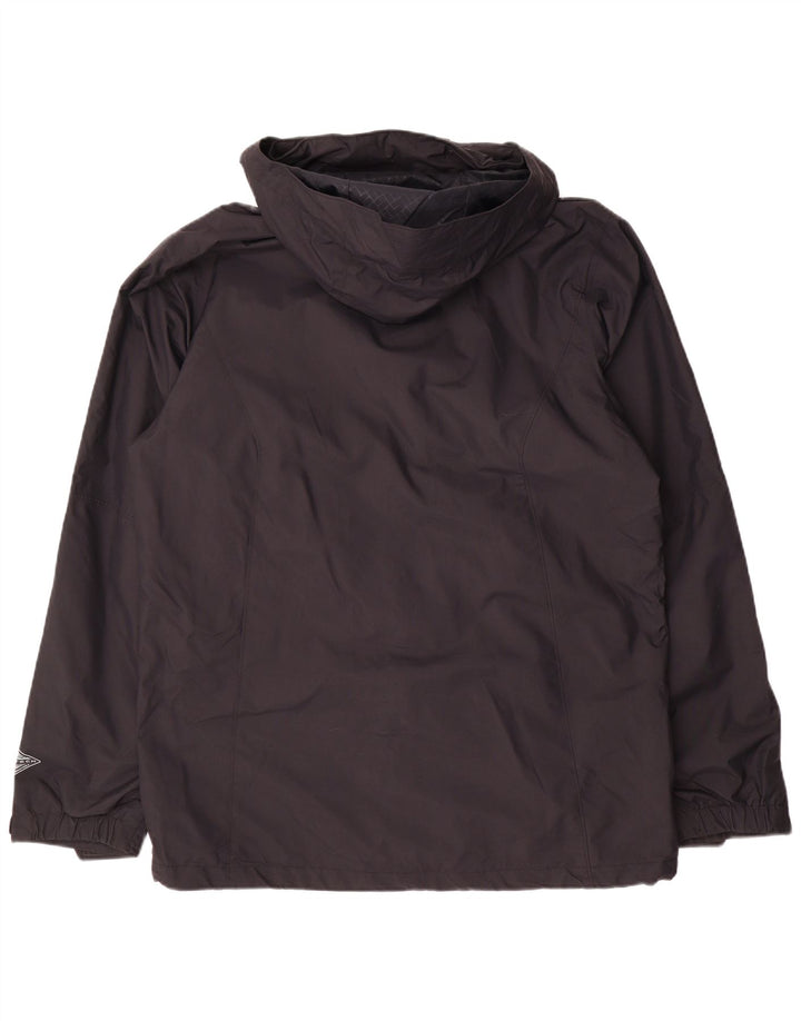 Męska kurtka wiatrówka z kapturem Omni-Tech COLUMBIA UK 38 Średni czarny nylon