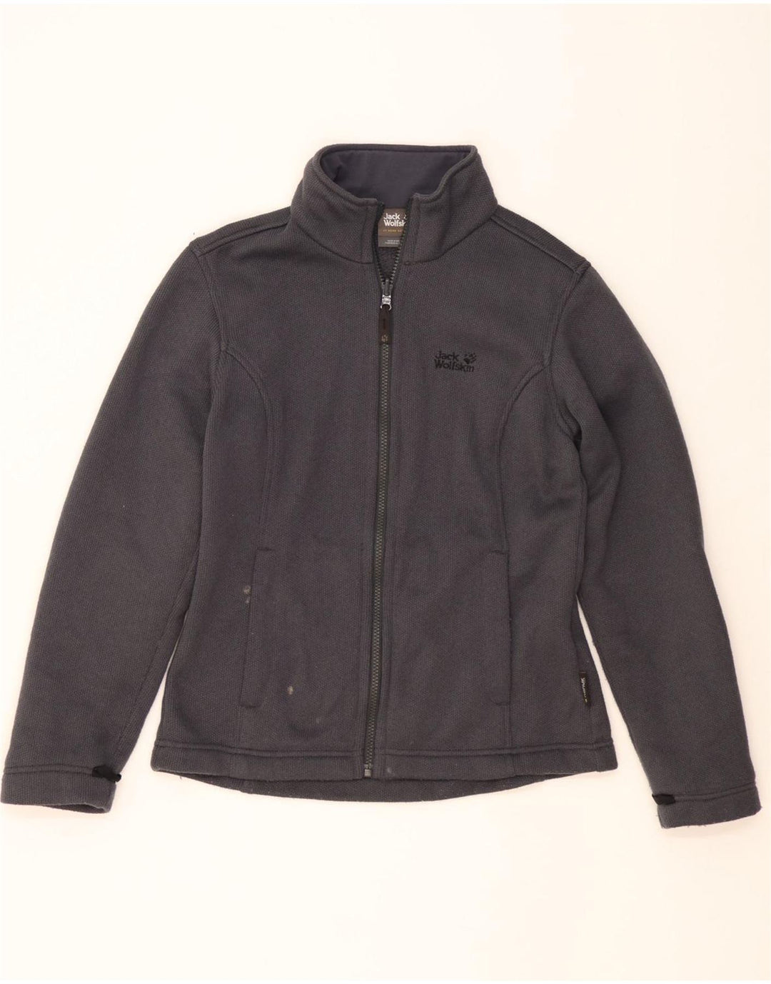 JACK WOLFSKIN Womens Tracksuit Top Jacket UK 6 XS Grey Polyester Vintage Jack Wolfskin and Second-Hand Jack Wolfskin from Messina Hembry 