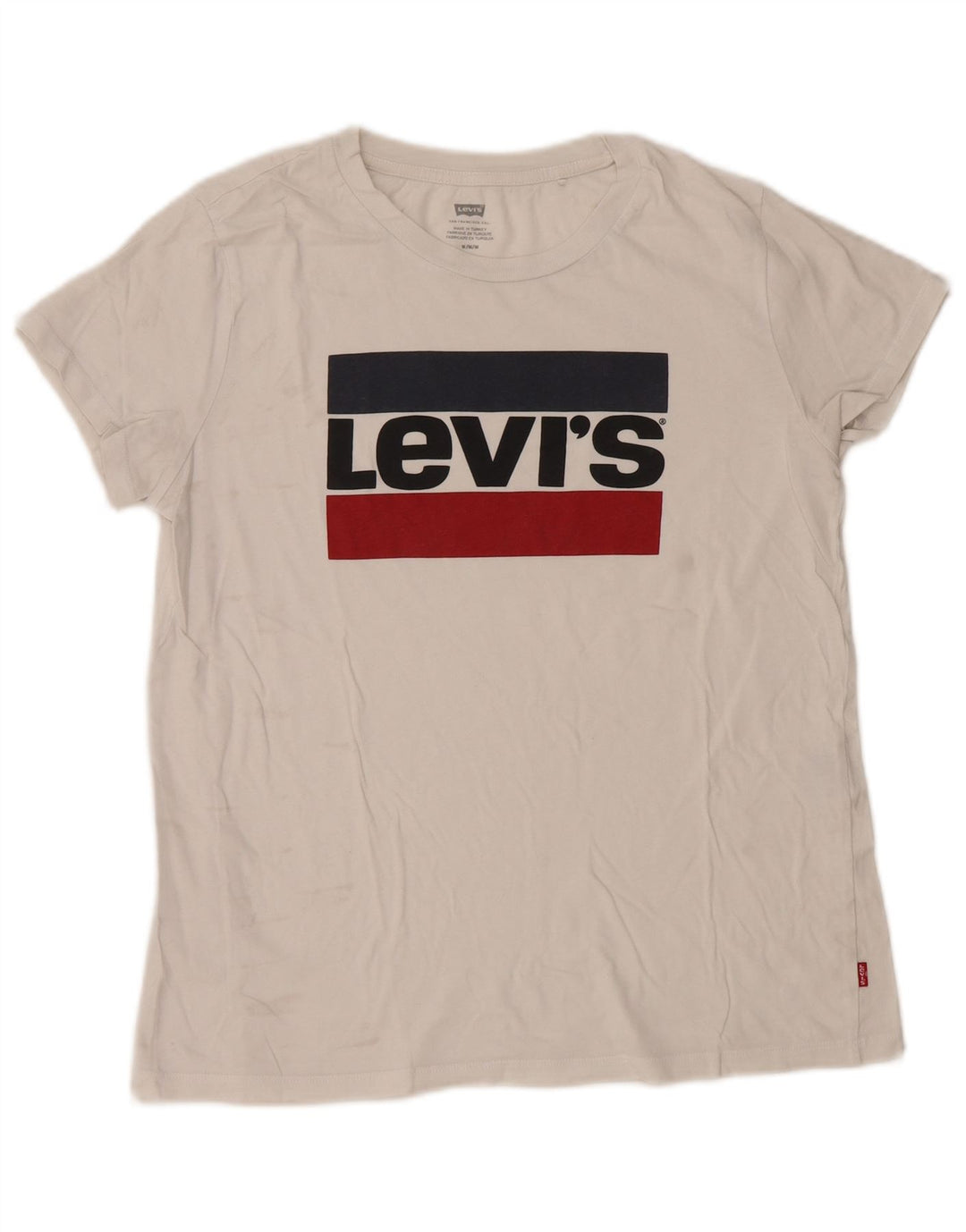 Męski T-shirt z grafiką Levi's, średni biały
