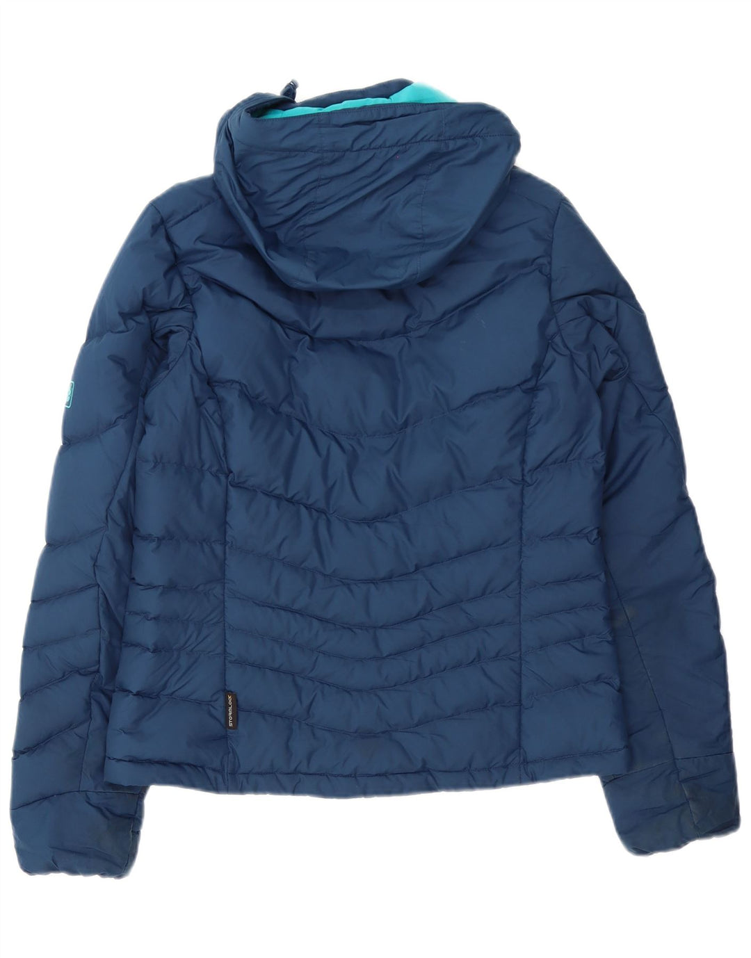 Damska ocieplana kurtka z kapturem Jack Wolfskin UK 8/10, mała, granatowa, poliester