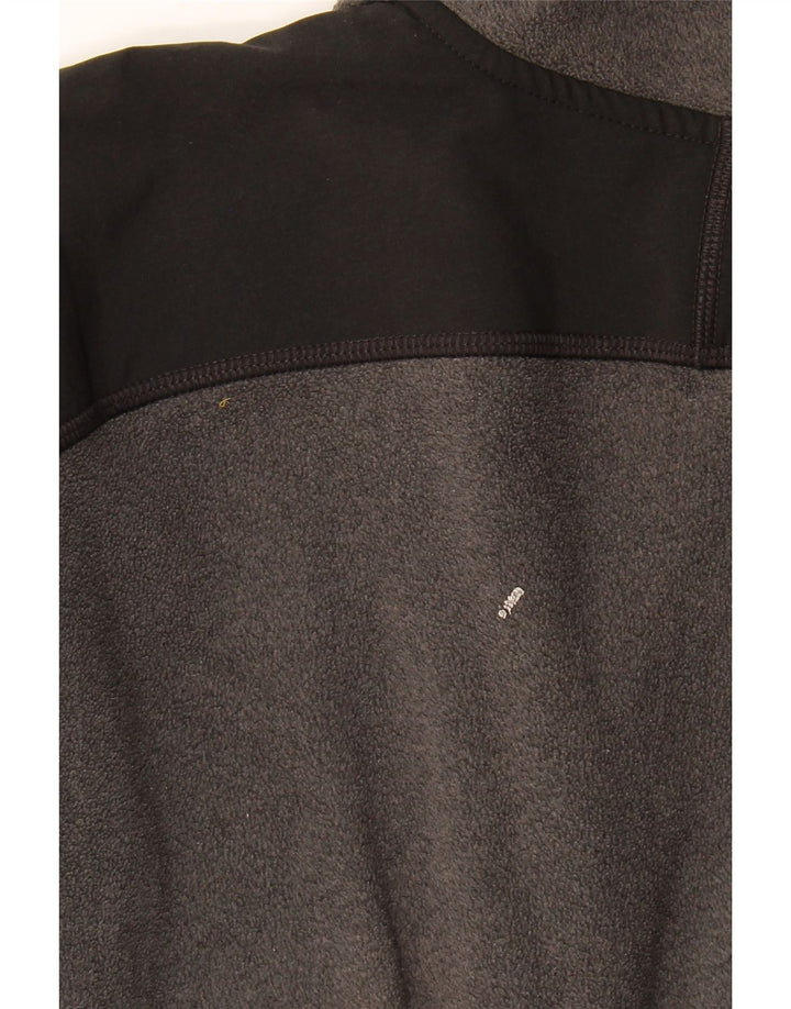 Męska kurtka polarowa The North Face UK 36, mała, szara, z blokami kolorów, z poliestru