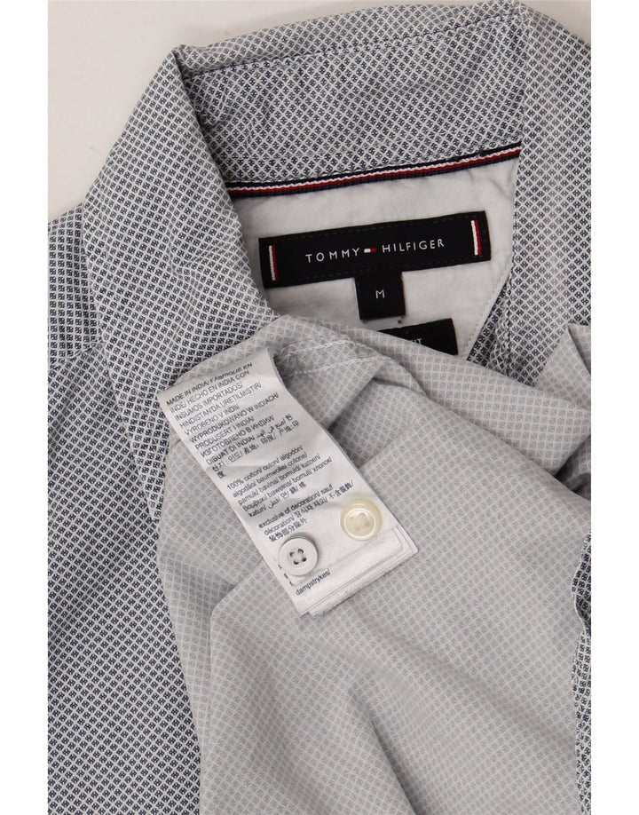 Koszula męska TOMMY HILFIGER o regularnym kroju, bawełniana w kolorze średnioniebieskim w cętki