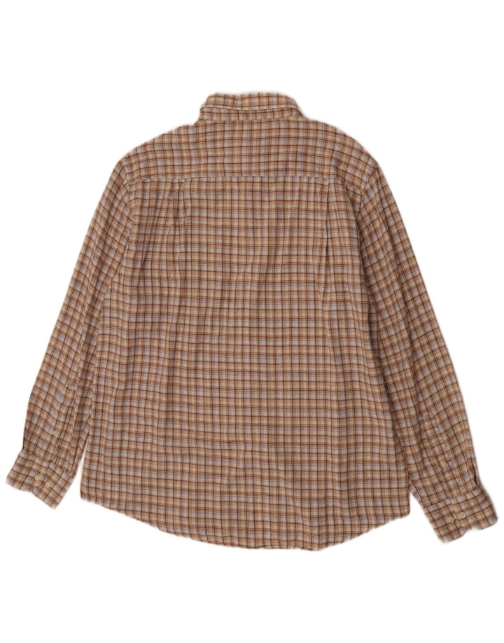 Koszula flanelowa męska Charro XL w beżową kratę, bawełniana