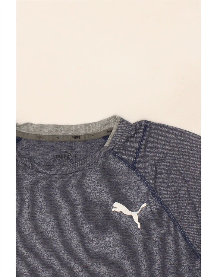 PUMA Mens T-Shirt Top Large Navy Blue Vintage Puma and Second-Hand Puma from Messina Hembry 