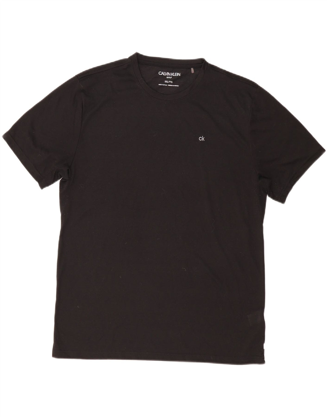 Męski T-shirt CALVIN KLEIN Top 2XL Czarny Poliester