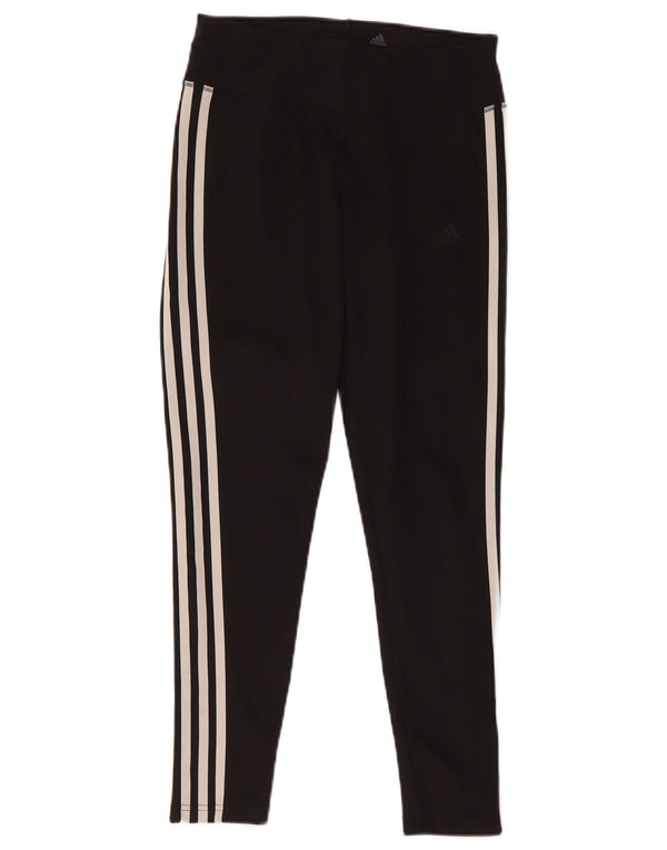 Damskie legginsy Adidas Climalite UK 8/10, małe, czarne, poliestrowe