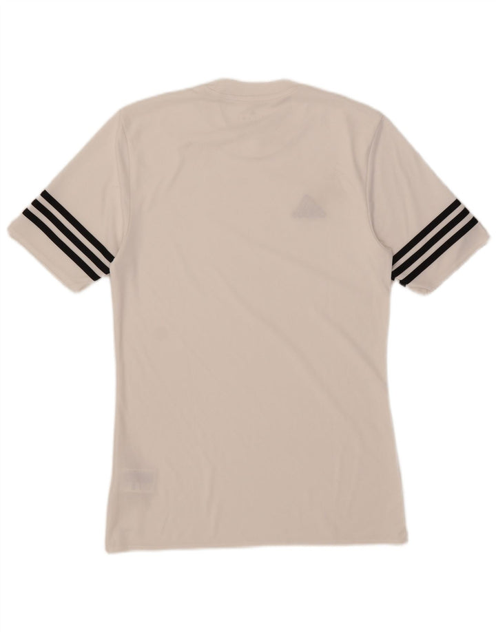 Adidas Męska koszulka Climalite Top, mała, biała, z poliestru