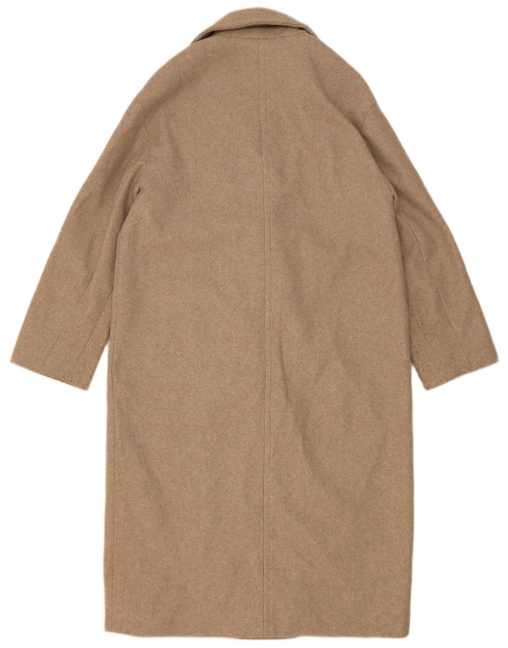 Damski płaszcz oversize z podwójnymi piersiami Zara UK 6 XS Beżowy poliester