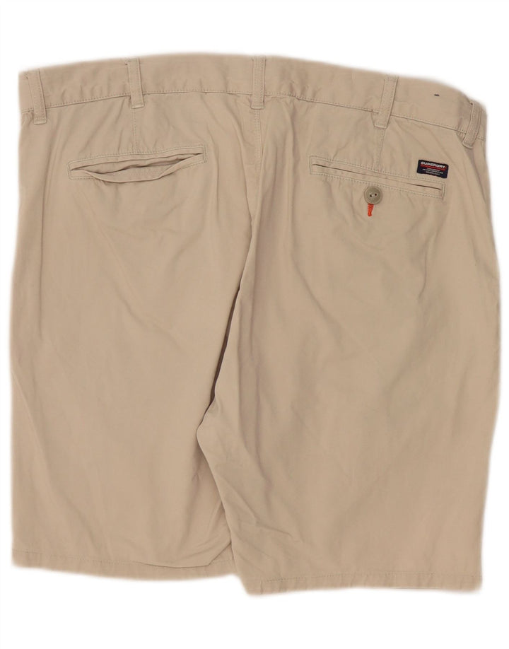 Męskie spodenki Chino SUPERDRY W36, duże, beżowe, bawełniane