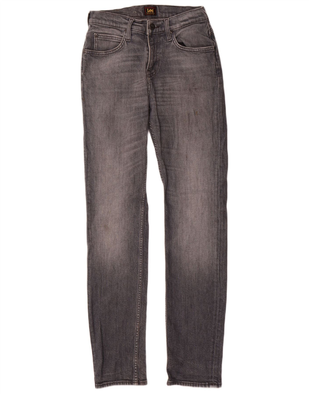 Damskie jeansy Lee Rider Slim W28 L32 Szara bawełna