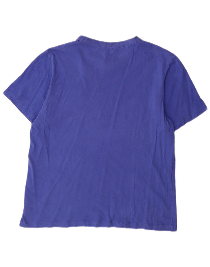 T-shirt damski Nike Top UK 16, duży, niebieski, bawełniany