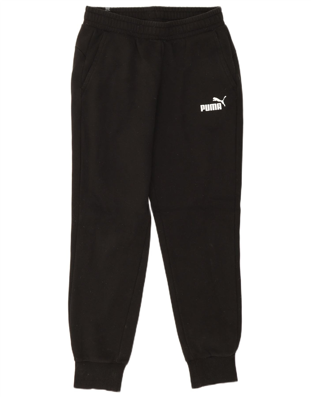Męskie spodnie dresowe Puma Joggers, średnia czarna bawełna