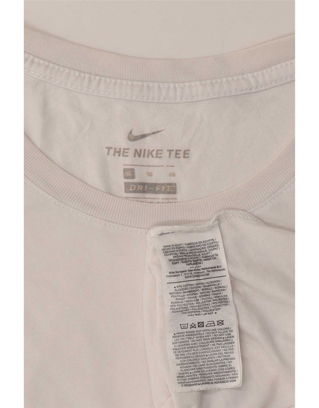 Koszulka męska Nike XL, biała, bawełniana