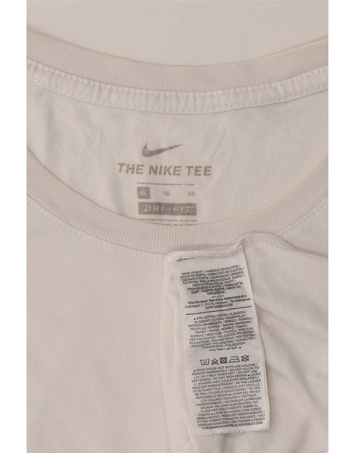 Koszulka męska Nike XL, biała, bawełniana