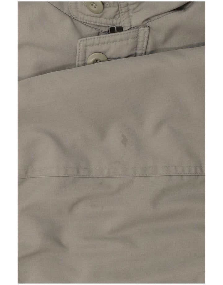 Męska kurtka z kapturem w stylu vintage UK 40, duża, szara