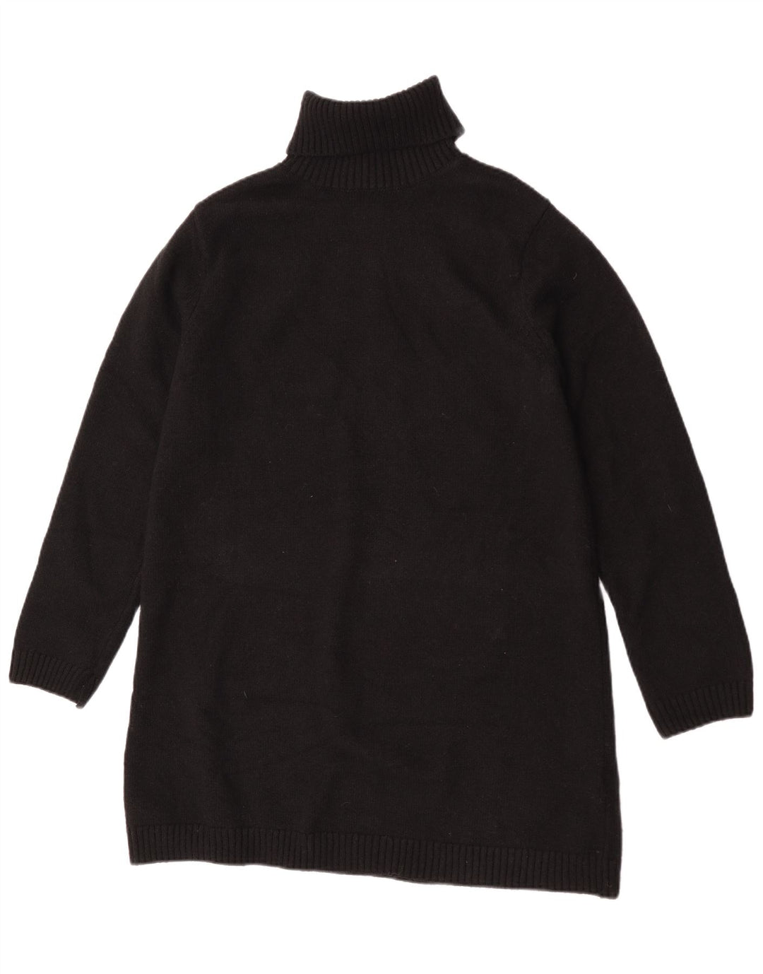 Damski sweter Zara z wywijanym dekoltem, UK 14, średni czarny poliester