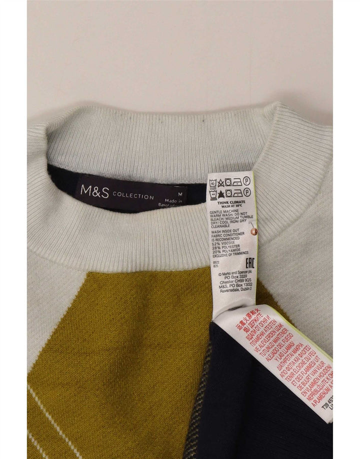 Sweter damski Marks & Spencer z okrągłym dekoltem, UK 14, średni, wielokolorowy