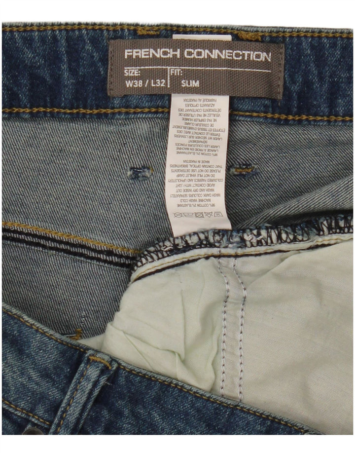 Jeansy męskie French Connection W38 L25 Niebieskie bawełniane