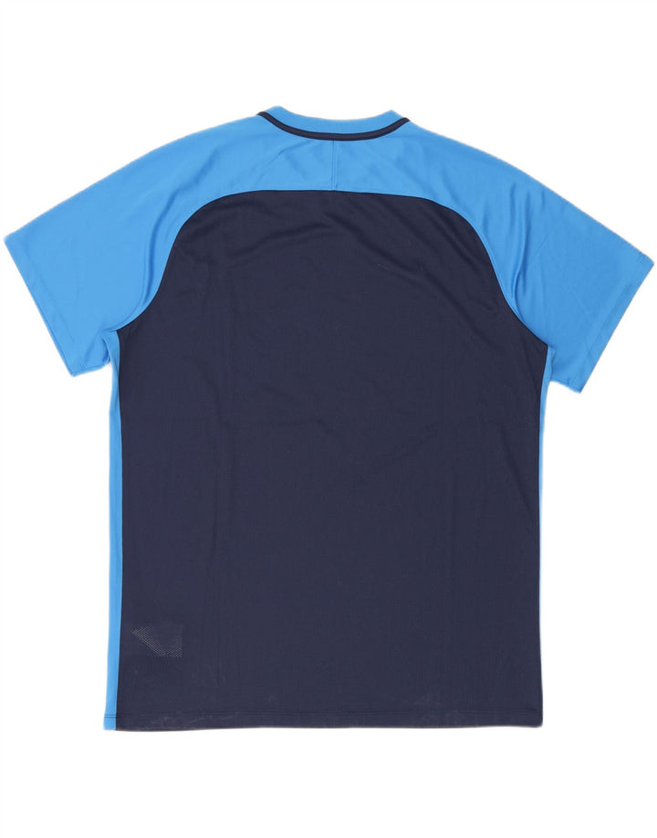 T-shirt męski Nike Dri Fit, 2XL, granatowy, poliester z blokami kolorów