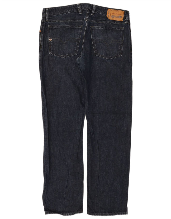 Diesel Męskie Waykee Regular Straight Jeans W34 L32 Niebieskie bawełniane