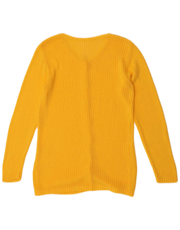 Sweter damski VINTAGE UK 14, średni żółty