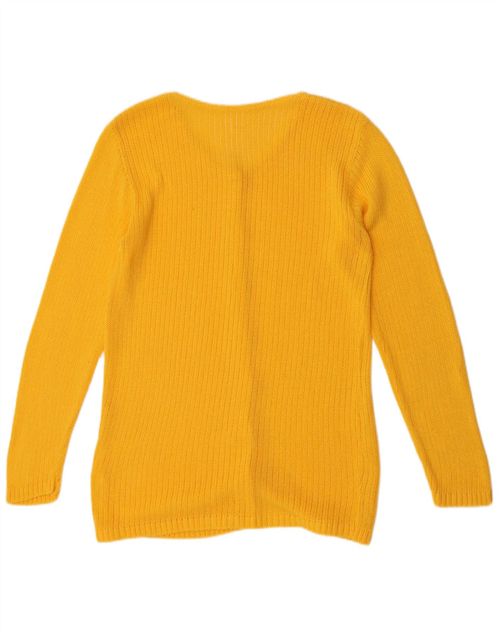 Sweter damski VINTAGE UK 14, średni żółty