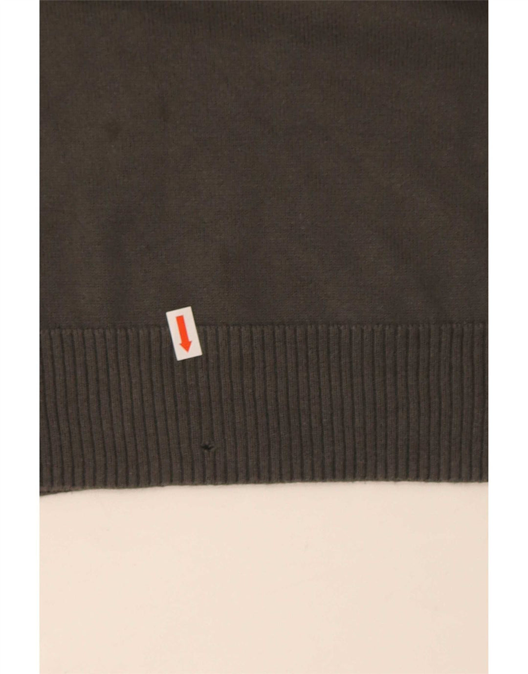 Męski sweter męski Penguin z dekoltem w szpic XL, szary, bawełniany w paski