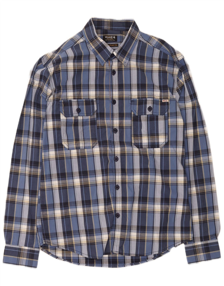 Koszula męska Jack & Jones XL, bawełniana w niebieską kratkę