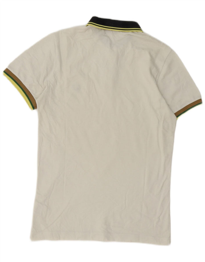Męska koszulka polo Fred Perry, średnia biała bawełna