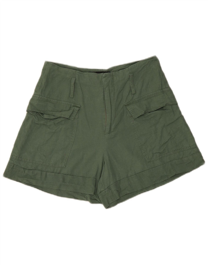 Damskie spodenki cargo Zara W26 w kolorze zielonym