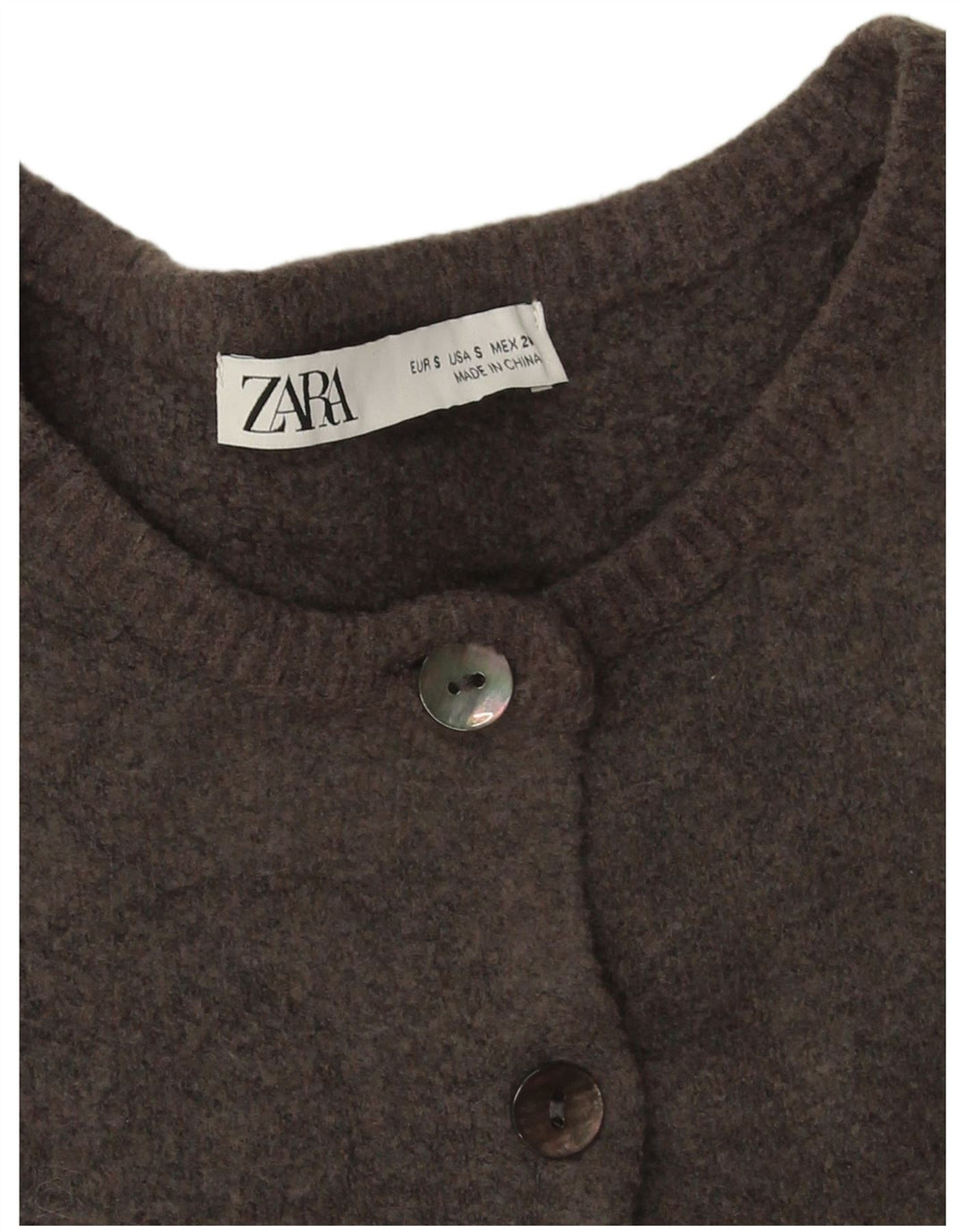 Sweter damski Zara Crop Oversize Cardigan UK 10 Small Grey