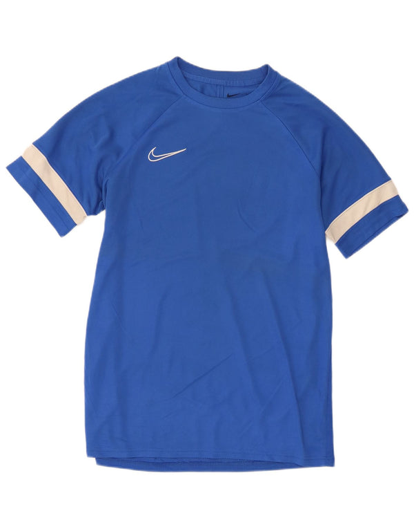 Męski T-shirt Nike Dri Fit, duży, niebieski, poliestrowy blok kolorów