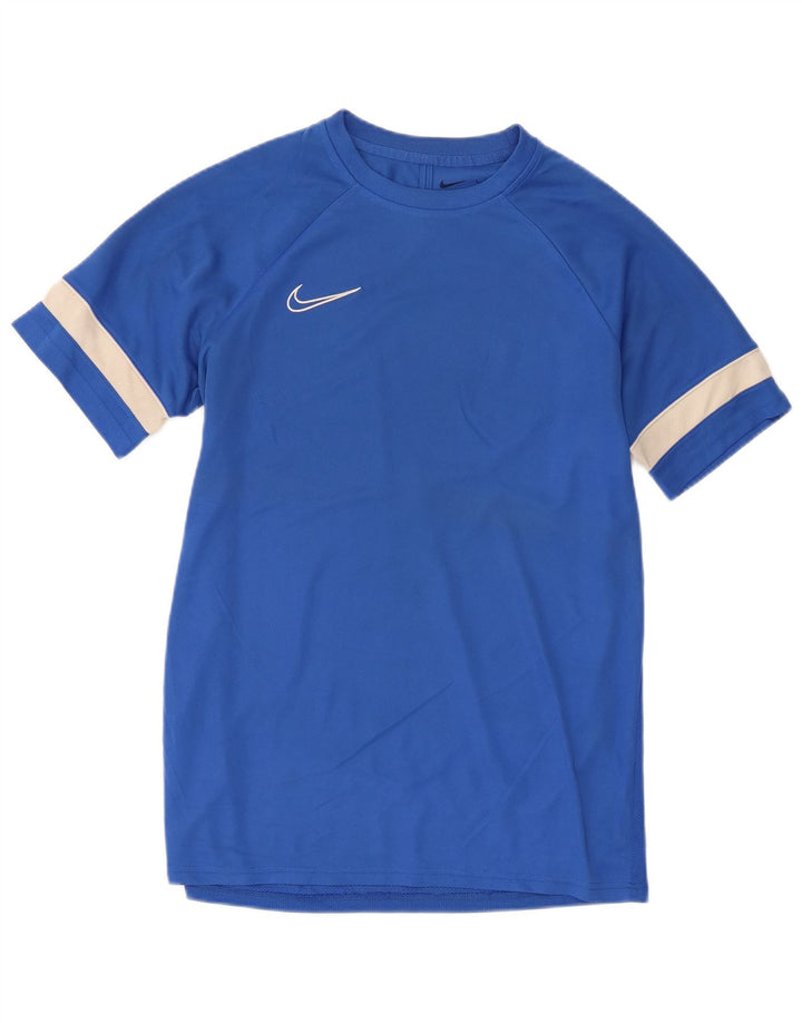 Męski T-shirt Nike Dri Fit, duży, niebieski, poliestrowy blok kolorów