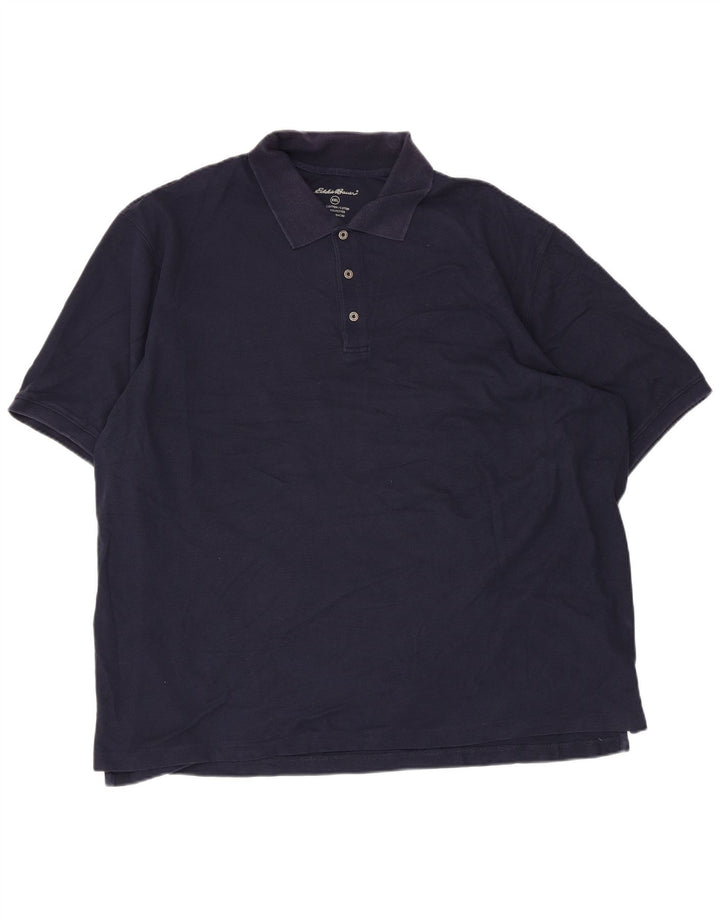 Męska koszulka polo EDDIE BAUER 2XL, granatowa, bawełniana