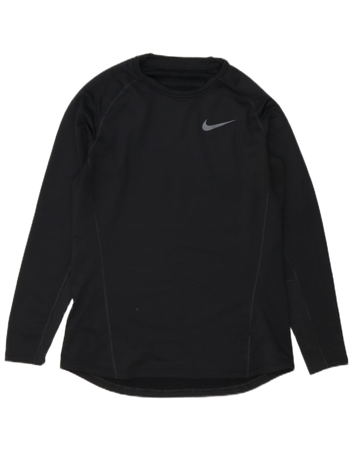 Męska koszulka Nike Dri Fit z długim rękawem, duży, czarny poliester