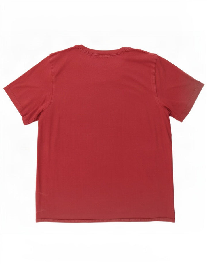 T-shirt męski Jordan, duży, bordowy, bawełniany