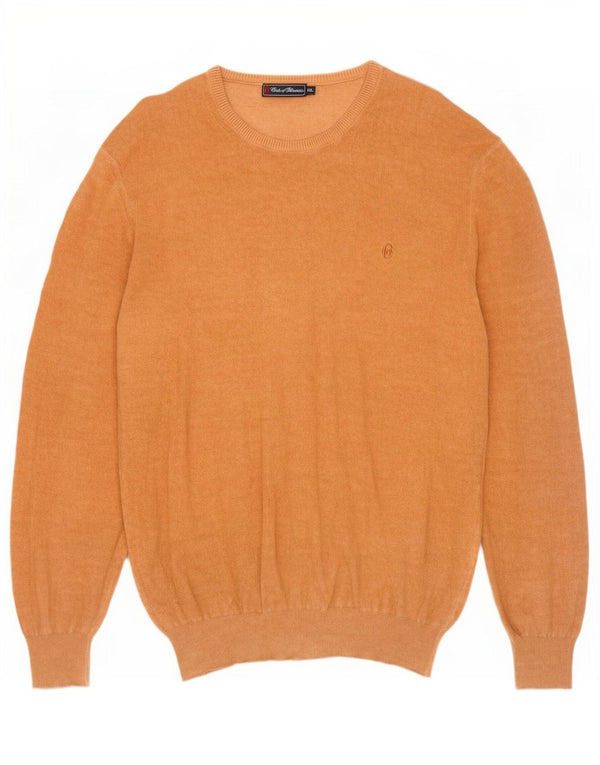 Męski sweter z okrągłym dekoltem Conte of Florence 2XL, beżowa bawełna