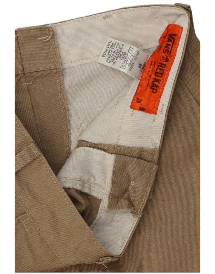 Męskie spodenki chino Vans Kap w kolorze czerwonym W28, małe, khaki, poliester