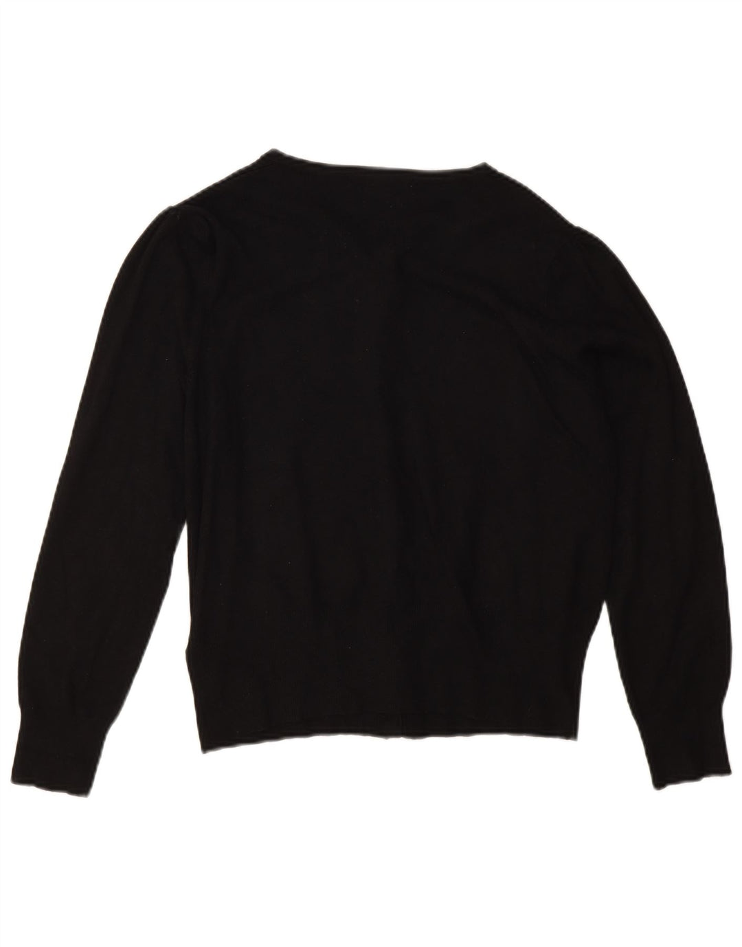Marks & Spencer Damski sweter kardigan UK 14, duża, czarna wiskoza