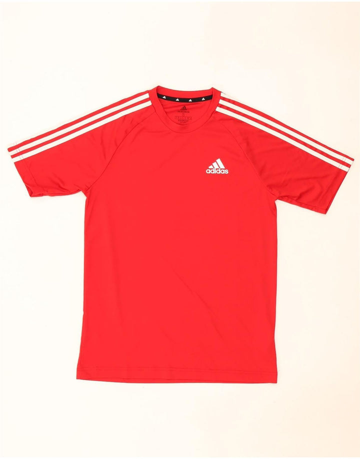 Koszulka męska Adidas Aeroready Top, mała, czerwona, z poliestru