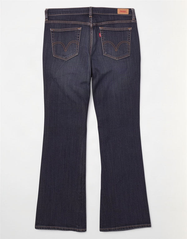 Damskie jeansy Levi's Bootcut US 12 Large W32 L30 Granatowa bawełna
