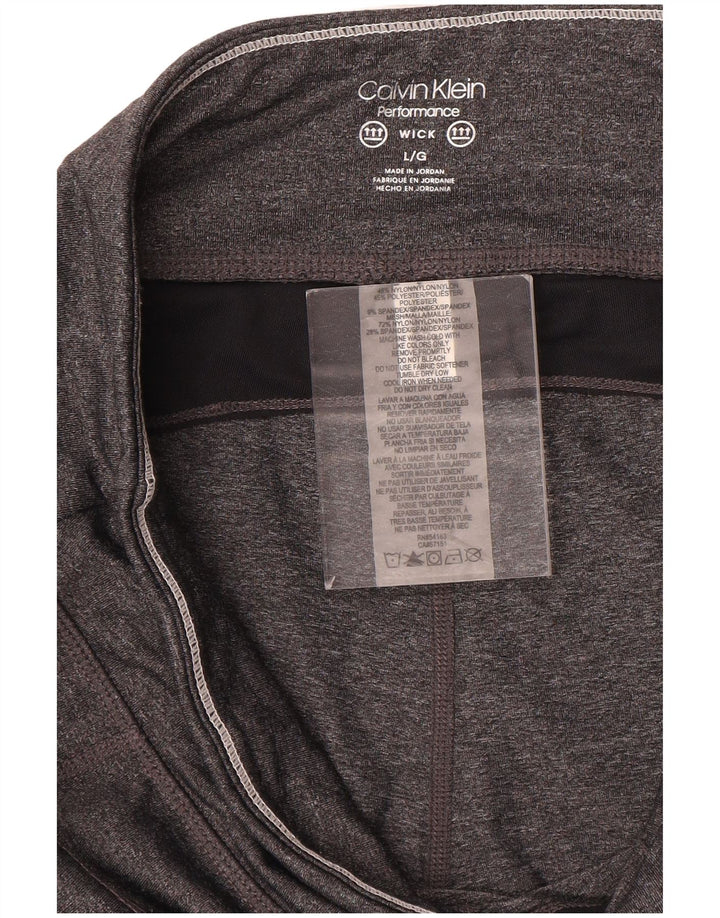 Legginsy damskie Calvin Klein UK 16, duże, szare bloki kolorów
