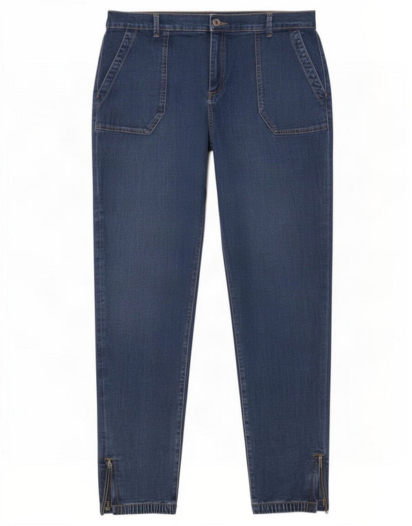 Marks & Spencer Damskie Zwężane Dżinsy UK 20 2XL W40 L29 Niebieskie Bawełniane