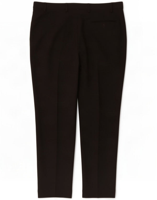 Męskie spodnie codzienne Marks & Spencer Regular Straight W40 L29 Czarne