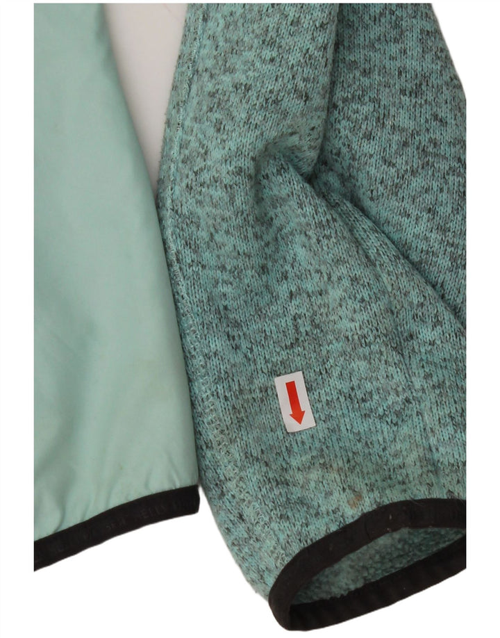Damska kurtka dresowa HELLY HANSEN UK 14, duża, zielona, z blokami kolorów